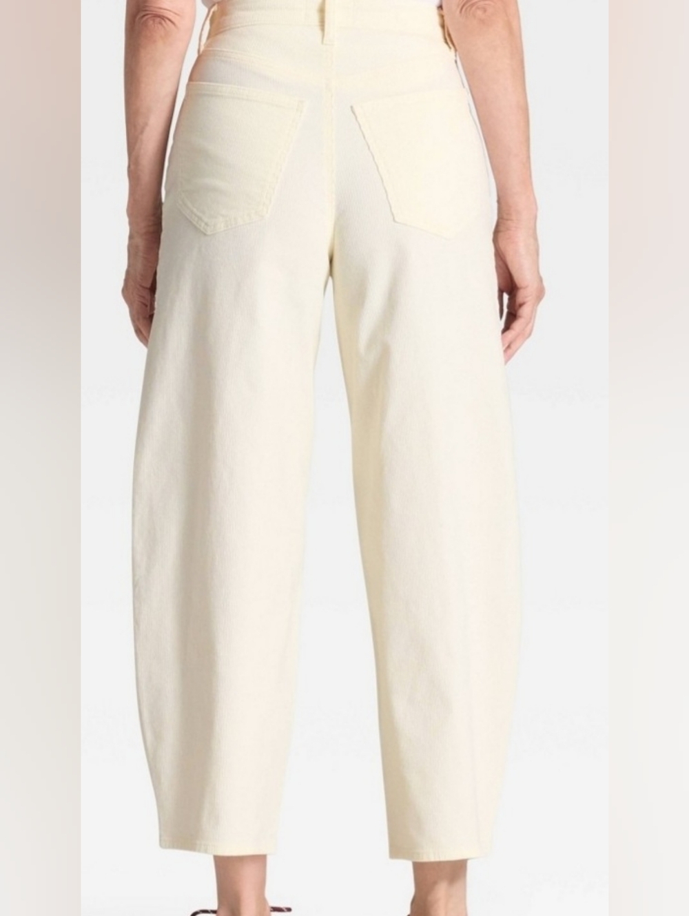 Universal Thread Cream Corduroy Wide-Leg Pants C383 - Picture 2 of 7